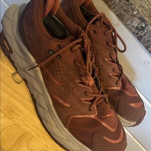 Hoka burgundy Athletic Shoes